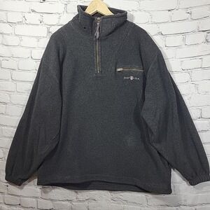 Gant USA The Rugger Fleece Men's Gray Long Sleeves Lightweight Jacket Size L